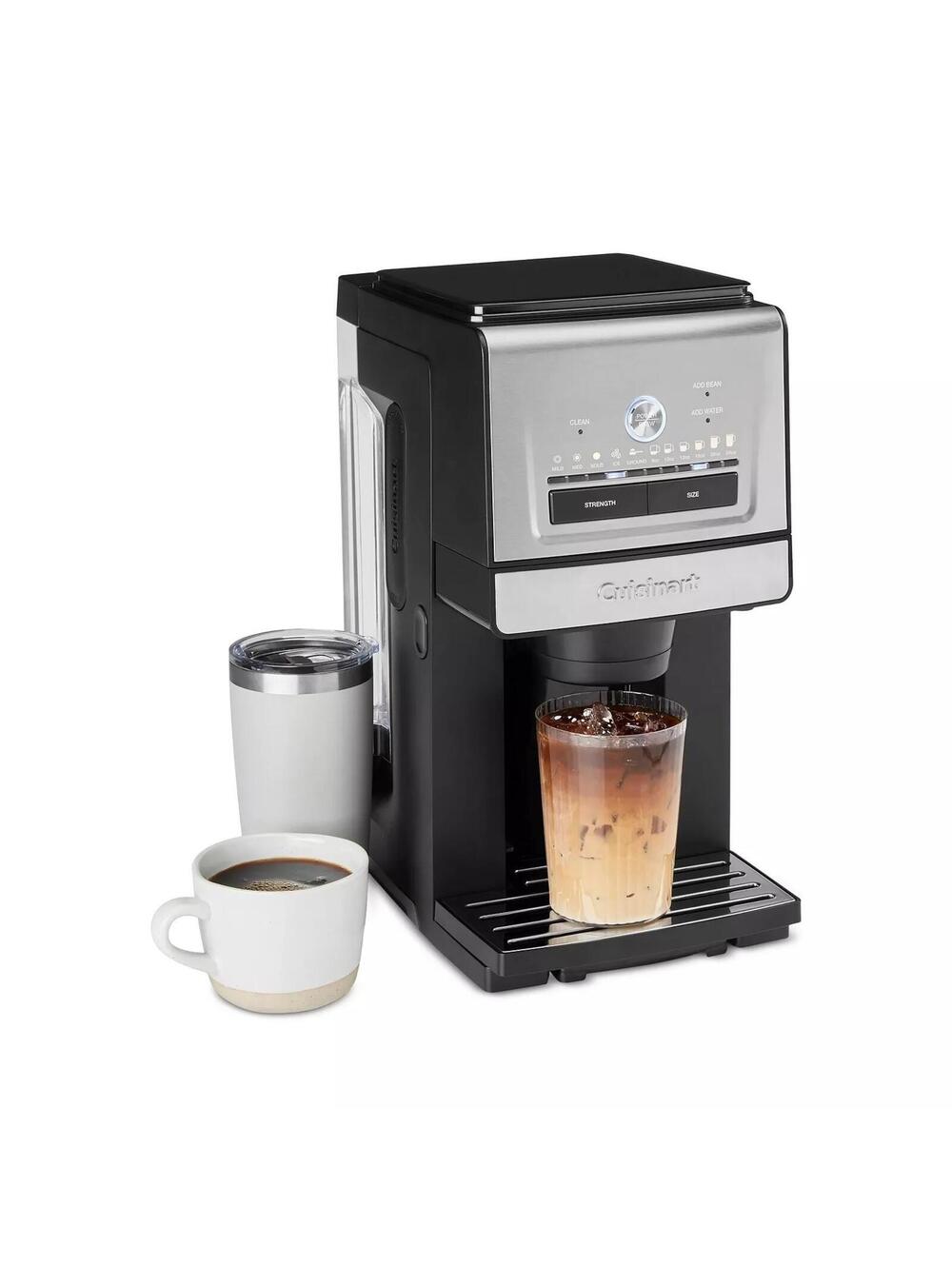 249$ Cuisinart Custom Grind and Brew Single Cup Coffee Maker Silver Black